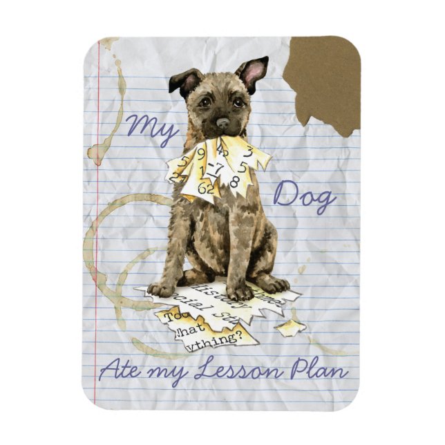 My Dutch Shepherd Ate my Lesson Plan Magnet (Vertical)
