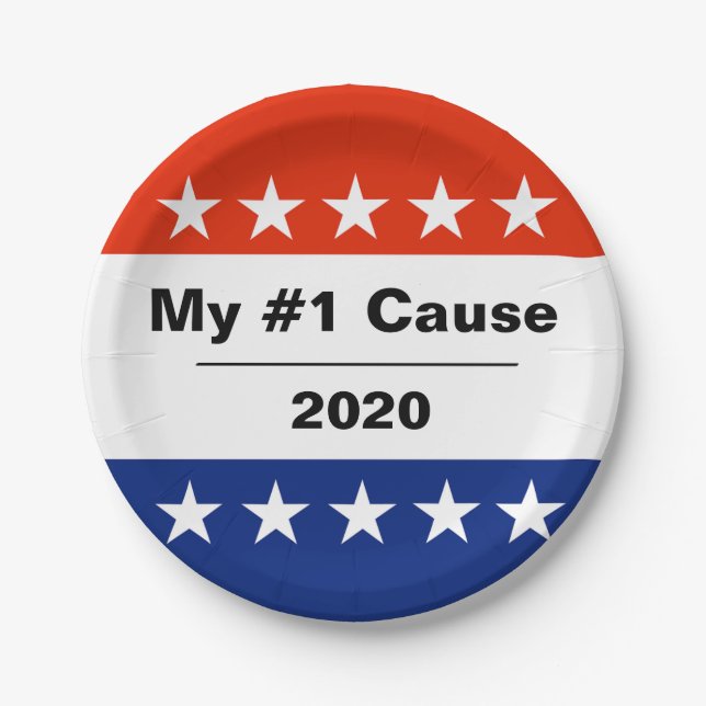 My Election Issue 2020 Paper Plate (Front)