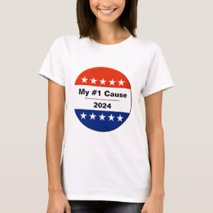 My Election Issue 2024 Button T-Shirt