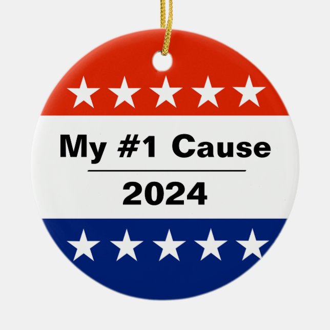 My Election Issue 2024 Ceramic Ornament (Front)