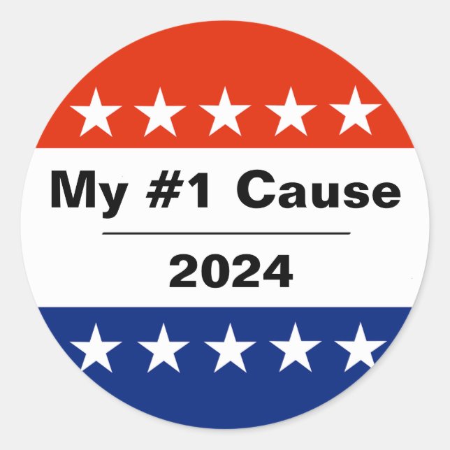 My Election Issue 2024 Classic Round Sticker (Front)