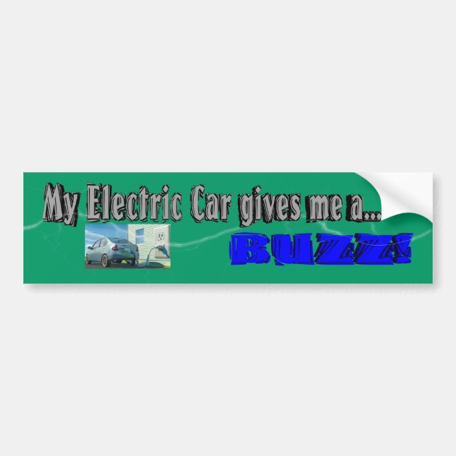 My Electric Car Bumper Sticker (Front)