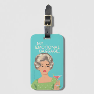 My emotional baggage luggage tag