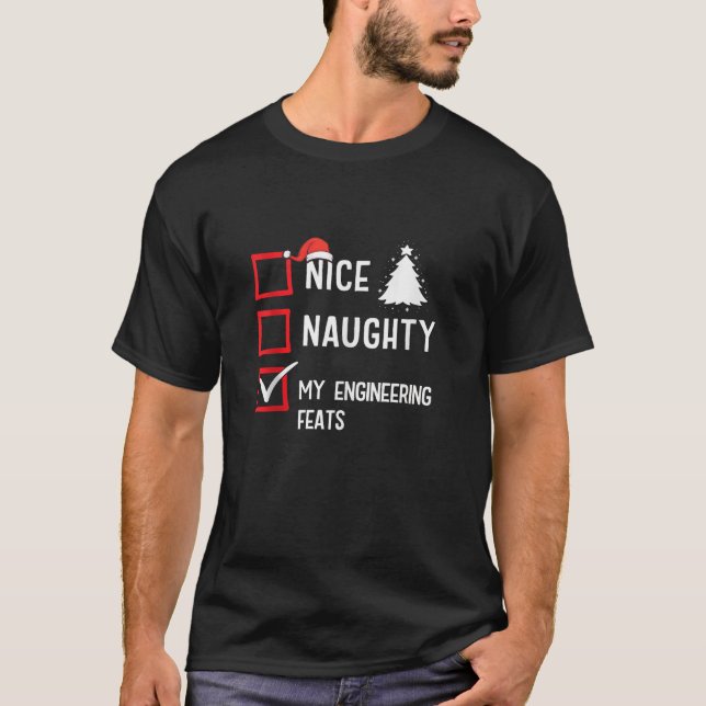 My Engineering Feats Nice Naughty Christmas Tank T (Front)