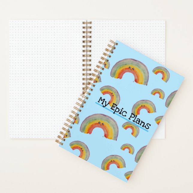 My Epic Plans, Kawaii Rainbow Notebook (Inside)