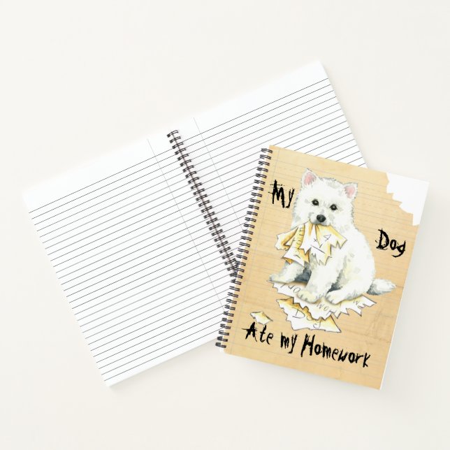 My Eskie Ate My Homework Notebook (Inside)