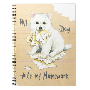 My Eskie Ate My Homework Notebook