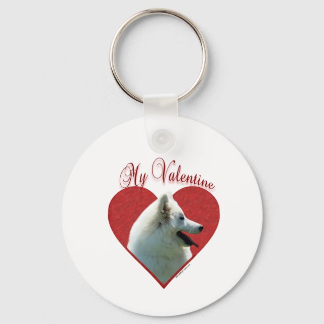 My Eskie Valentine Key Ring (Front)