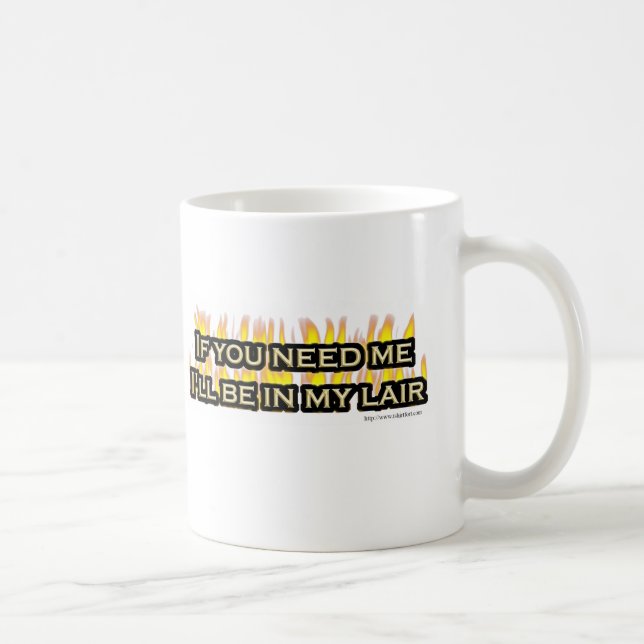 My Evil Lair Funny Villain Motto Lifestyle Coffee Mug (Right)