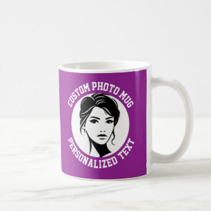 My Face on a Custom Mug PLUM PURPLE