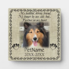 My Faithful Friend Pet Sympathy Custom Burlap
