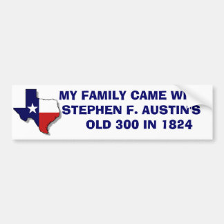 MY FAMILY CAME WITH SFA BUMPER STICKER