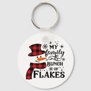 My Family is a Bunch of Flakes Snowflake Key Ring