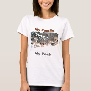 My family, My pack Line T-Shirt