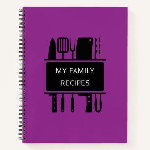My Family Recipes Favourite Baking Cooking Recipe Notebook