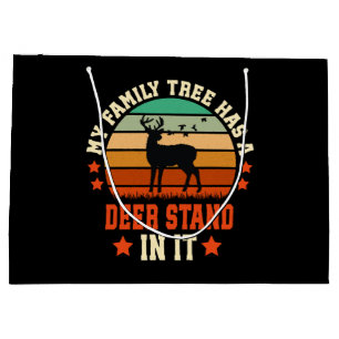 My Family Tree Has A Deer Stand In It Large Gift Bag