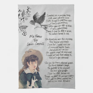 My Fancy Poem By Lewis Carroll   Tea Towel