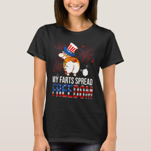 My Farts Spread Freedom American July 4th Corgi Do T-Shirt