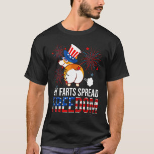 My Farts Spread Freedom American July 4th Corgi Do T-Shirt