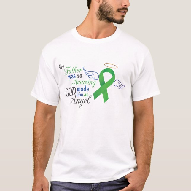 My Father An Angel - Bile Duct Cancer T-Shirt (Front)