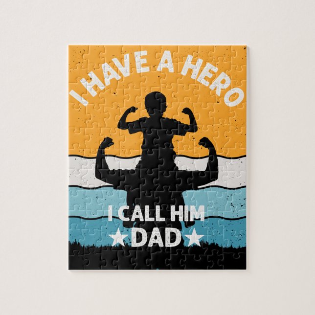 MY FATHER IS A HERO JIGSAW PUZZLE (Vertical)