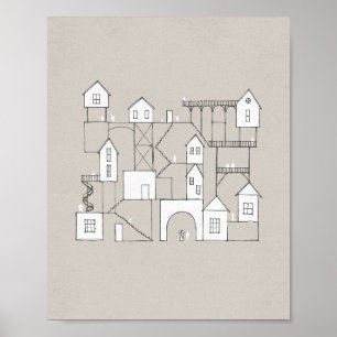 "My Father's House" - Heaven Art, John 14 Bible Poster