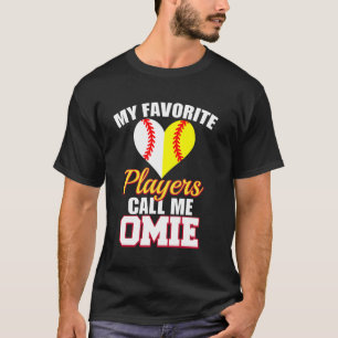 My Favorite Baseball Softball Player Call Me Omie T-Shirt