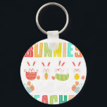 my favorite bunnies call me teacher, retro, vintag key ring<br><div class="desc">Durable and lightweight keychain featuring a vibrant, high-quality print, perfect for keys, bags, backpacks, small gifts, souvenirs, and everyday accessories.</div>
