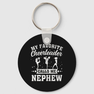 My Favorite Cheerleader Calls Me Nephew Cheerleadi Key Ring