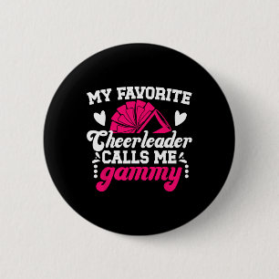 My Favorite Cheerleader Gammy Cheer Gammy Cheerlea 6 Cm Round Badge