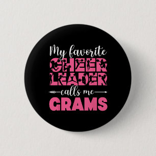 My Favorite Cheerleader Grams Cheer Grams Grandma 6 Cm Round Badge