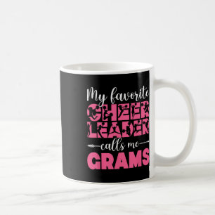 My Favorite Cheerleader Grams Cheer Grams Grandma Coffee Mug