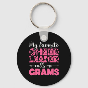 My Favorite Cheerleader Grams Cheer Grams Grandma Key Ring