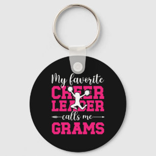 My Favorite Cheerleader Grams Cheer Grams Grandma Key Ring