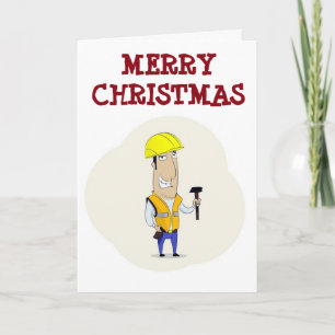 ***MY FAVORITE CONSTRUCTION WORKER** AT CHRISTMAS HOLIDAY CARD