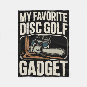 My Favorite Disc Golf Gadget Funny Disc Golf _3  Fleece Blanket