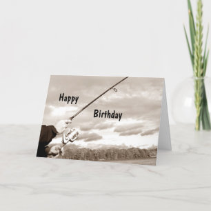 MY FAVORITE FISHERMAN ON HIS BIRTHDAY CARD