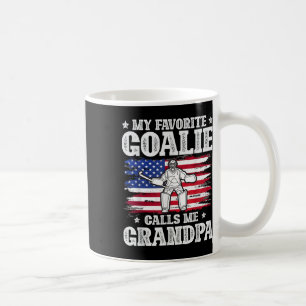 My Favorite Goalie Calls Me Grandpa Field Hockey G Coffee Mug