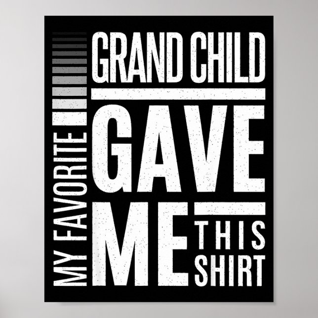 My Favorite Granhild Gave Me This Men Fathers Day  Poster (Front)