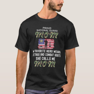 My Favorite Hero Wears Combat Boots-Proud National T-Shirt