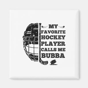 My Favorite Hockey Calls Me Bub Vintage Family Mat Magnet