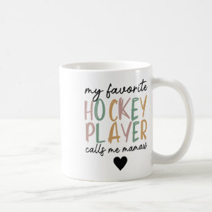 My Favorite Hockey Player Calls Me Mamaw Vintage Coffee Mug