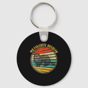 My Favorite Holiday Ground Hog Men Women Happy Gro Key Ring