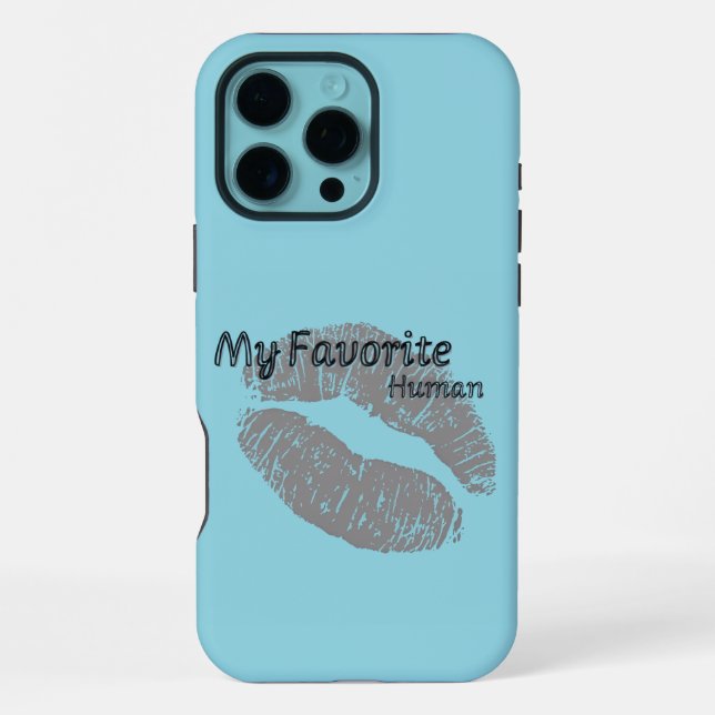 My Favorite Human iPhone Case – Romantic Lips Art  (Back)