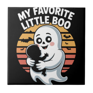 My Favorite Little Boo Halloween T-shirt Ceramic Tile