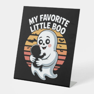 My Favorite Little Boo Halloween T-shirt Pedestal Sign