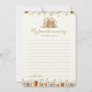 My Favorite Memory with the Bride - Book Themed