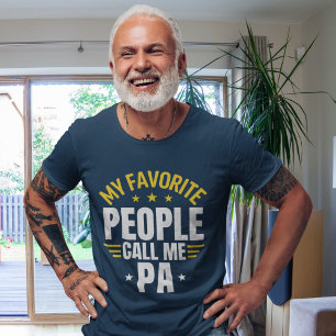 My Favorite People Call me Fun Gift for Grandpa T-Shirt