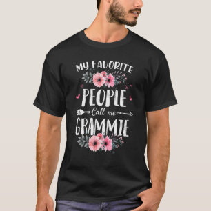 My Favorite People Call Me Grammie Floral Mother's T-Shirt
