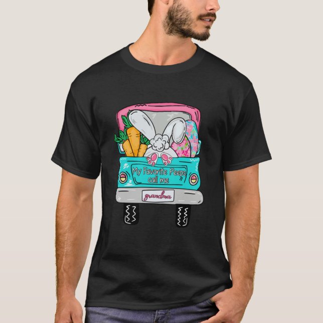 My Favorite People call me Grandma Bunny Grandma E T-Shirt (Front)